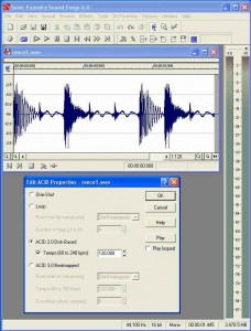 Drum Loops - The Edit Acid Properties dialogue in Sound Forge lets you customise loops for use in Sonic Foundry's Acid.