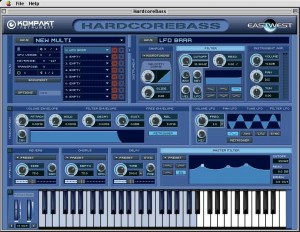 Hardcore Bass - You can play the keyboard with the mouse. Shaded keys show which ones have samples assigned to them.