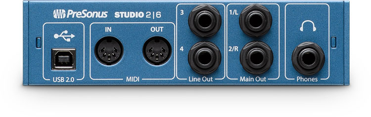 PreSonus Studio 26 rear view