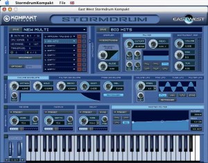 Stormdrum's Kompakt interface provides quick access to lots of easily-adjustable parameters.