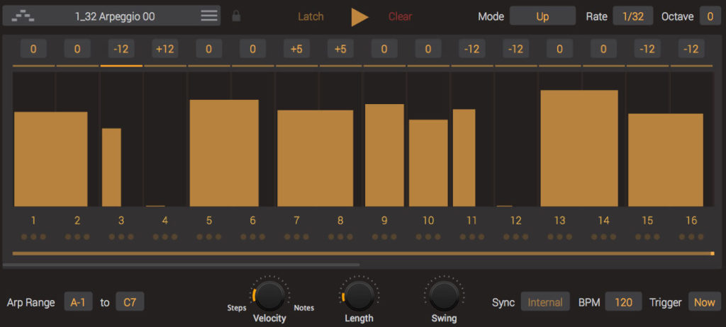 Syntronik arpeggiator