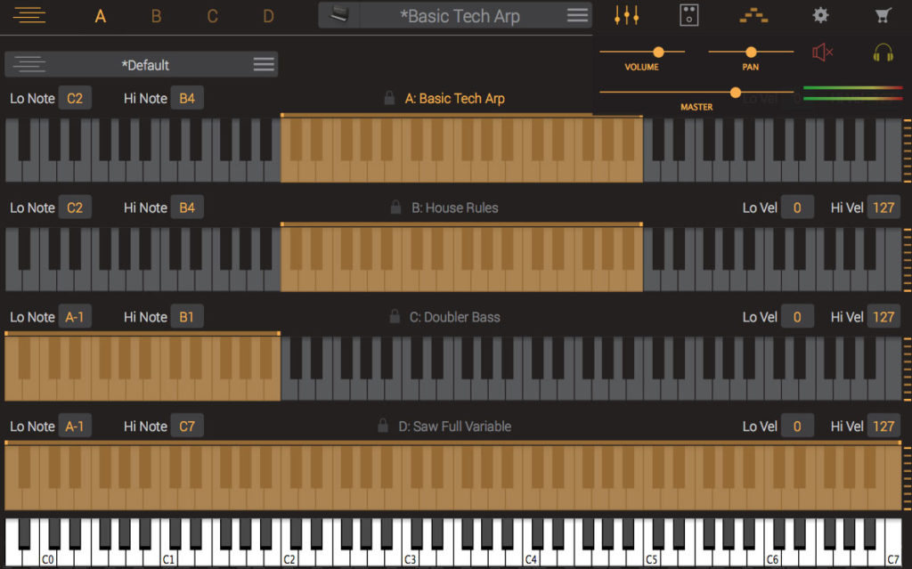 Syntronik layers section